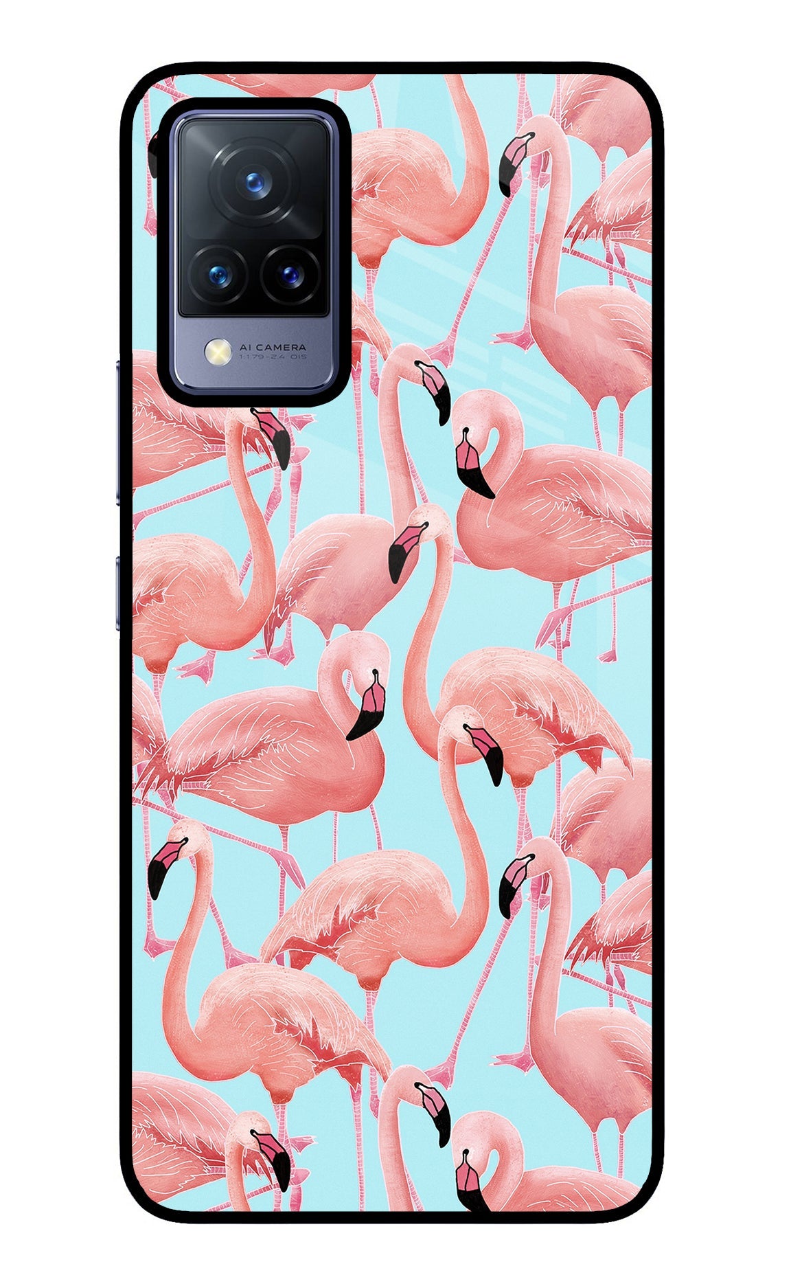 Flamboyance Vivo V21 Glass Case