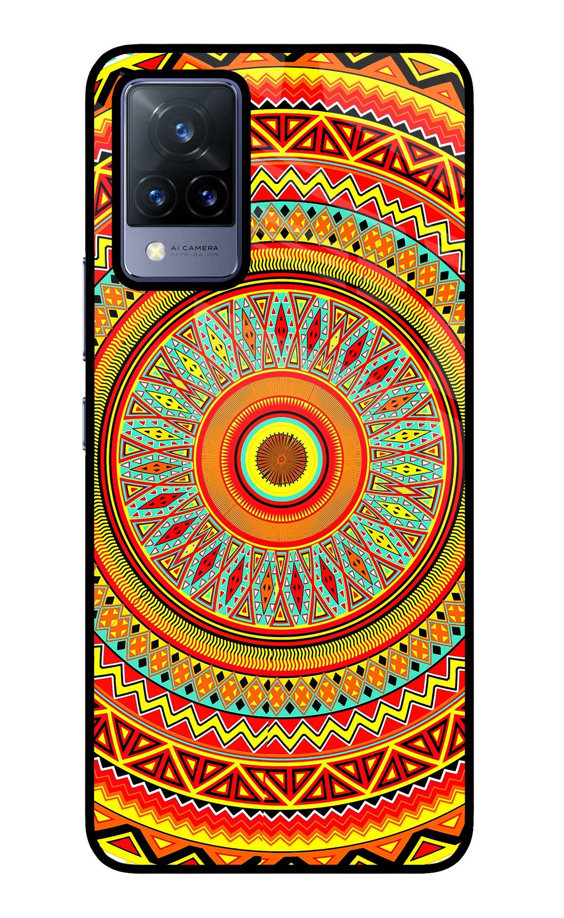 Mandala Pattern Vivo V21 Back Cover