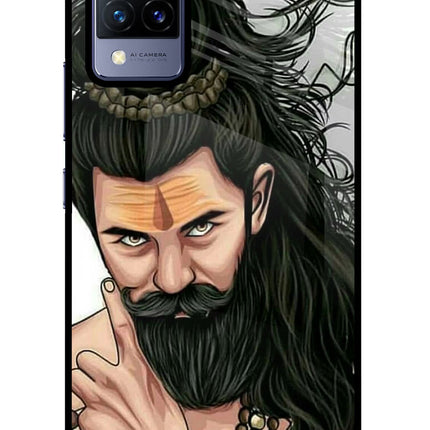 Mahadev Vivo V21 Glass Case Back Cover by Casekaro