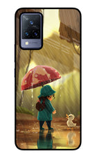 Rainy Day Vivo V21 Glass Case