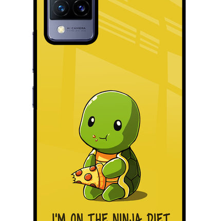I'm on Ninja Diet Vivo V21 Glass Case Back Cover by Casekaro