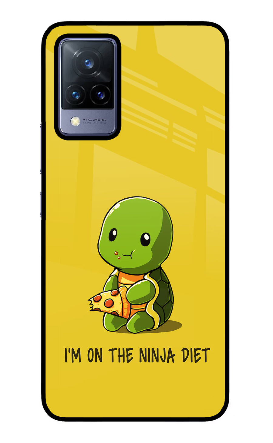 I'm on Ninja Diet Vivo V21 Back Cover, Glass case