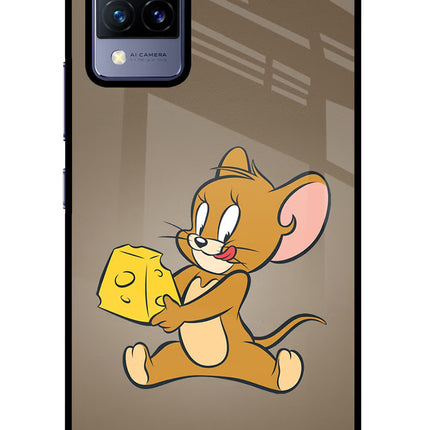 Jerry Vivo V21 Glass Case Back Cover by Casekaro