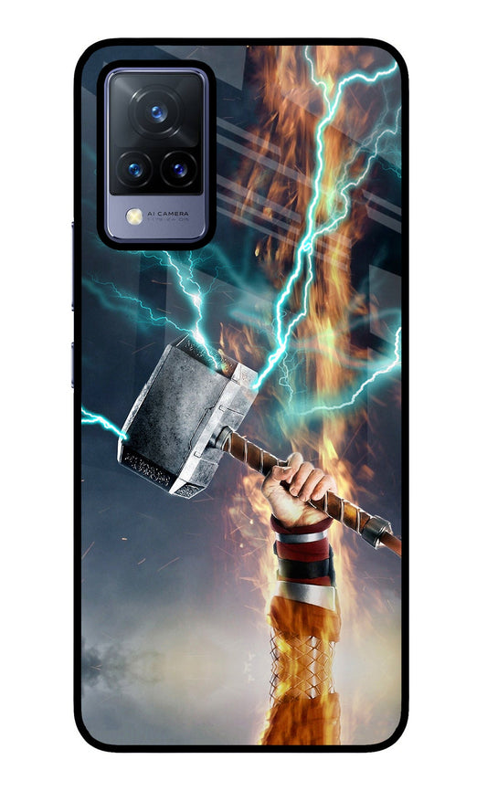 Thor Hammer Mjolnir Vivo V21 Glass Case