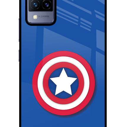 Shield Vivo V21 Glass Case Back Cover by Casekaro