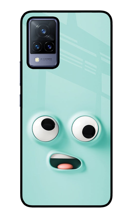 Funny Cartoon Vivo V21 Glass Case