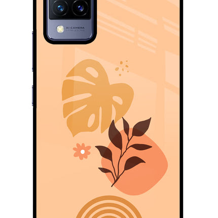 Bohemian Art Vivo V21 Glass Case Back Cover by Casekaro