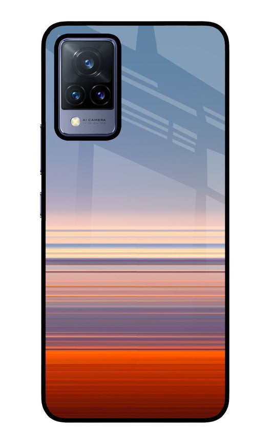 Morning Colors Vivo V21 Glass Case