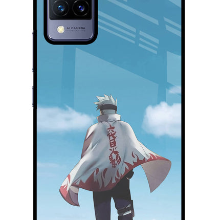 Kakashi Vivo V21 Glass Case Back Cover by Casekaro