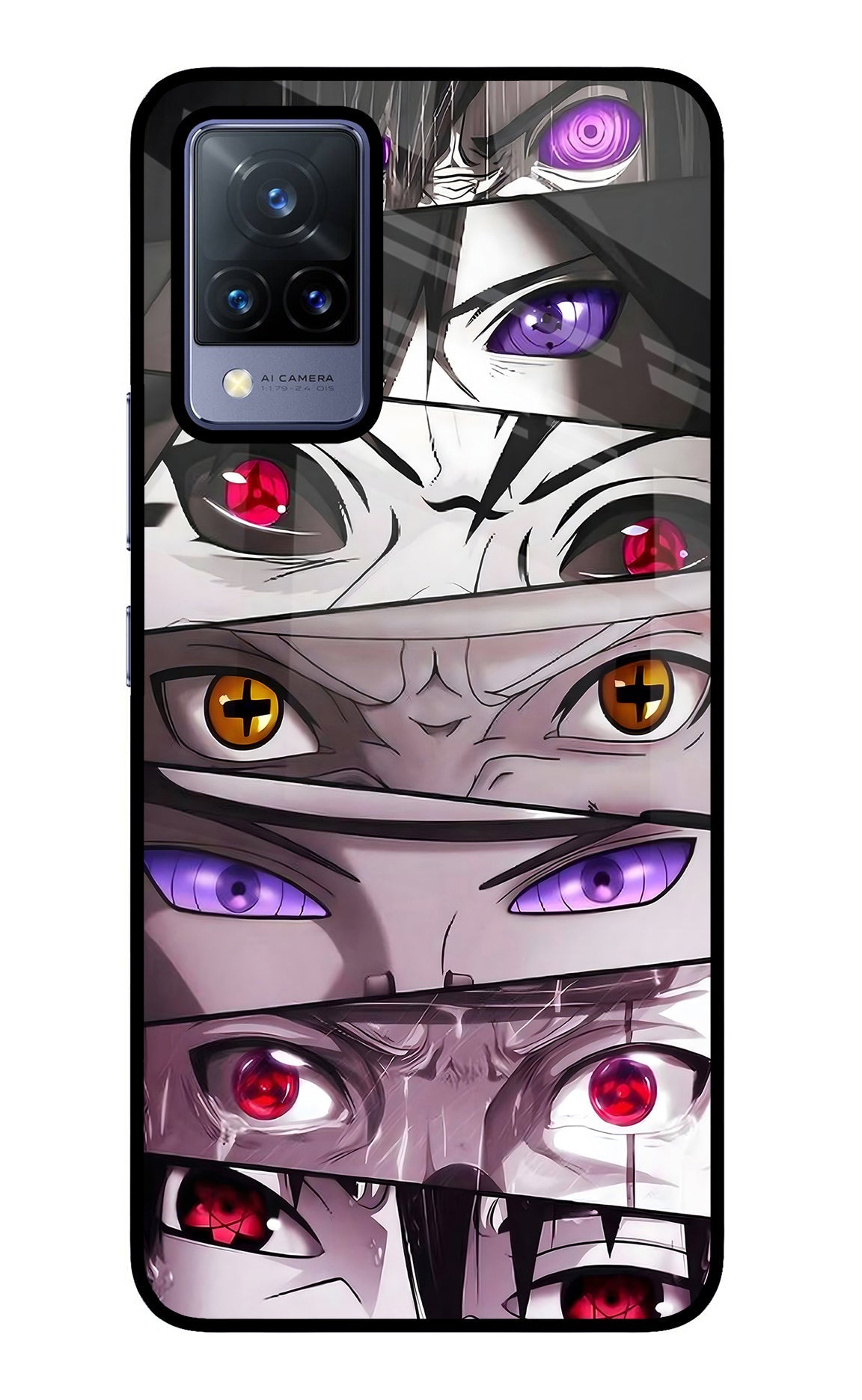 Naruto Anime Vivo V21 Glass Case