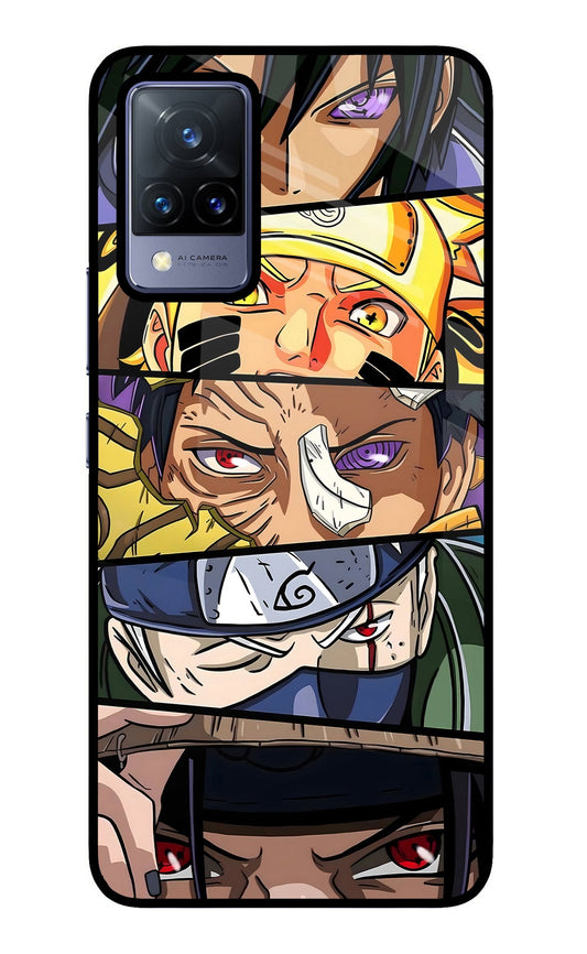 Naruto Character Vivo V21 Glass Case