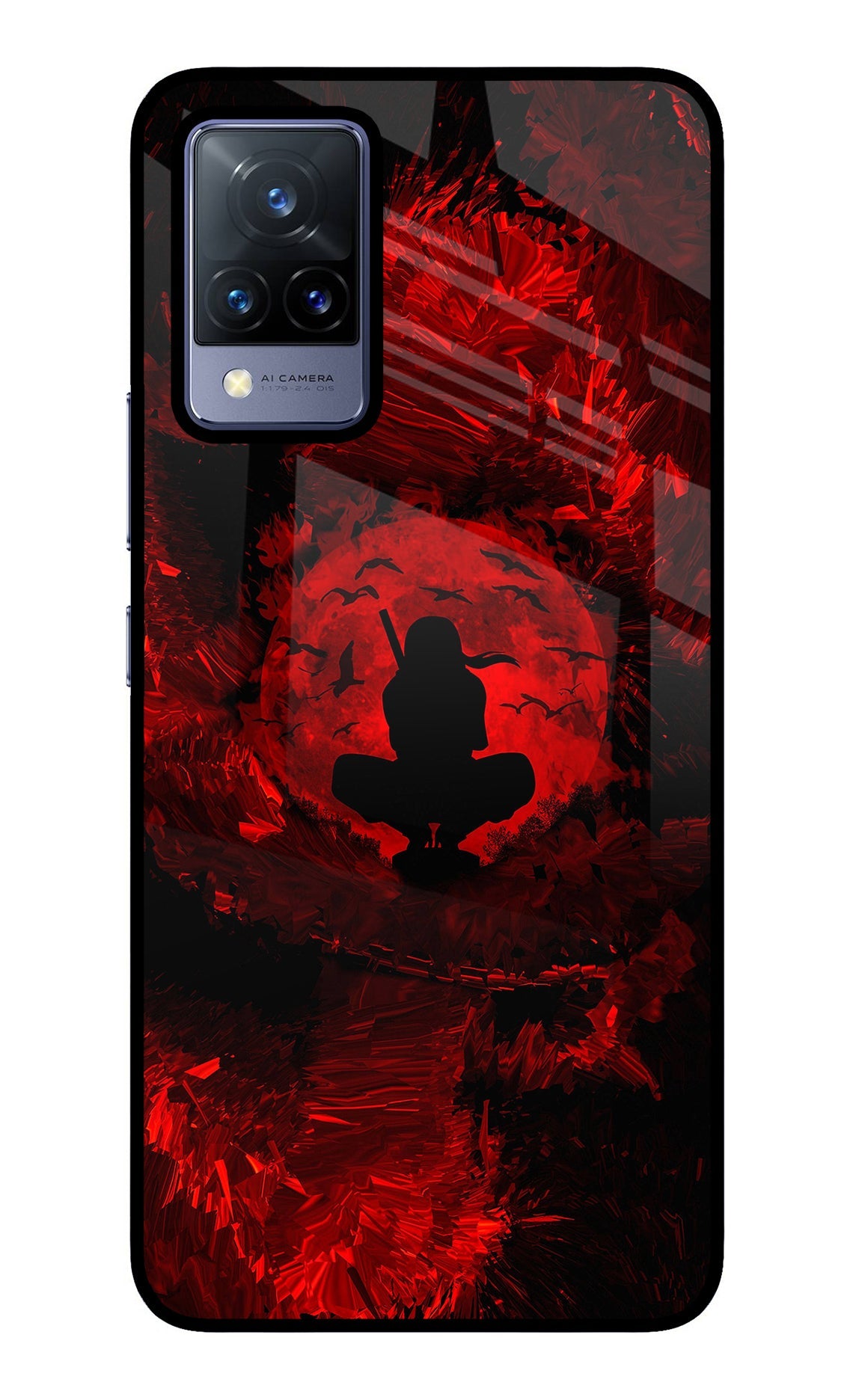 Itachi Uchiha Vivo V21 Glass Case