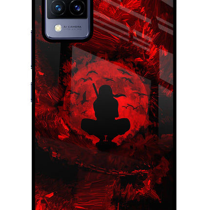 Itachi Uchiha Vivo V21 Glass Case Back Cover by Casekaro