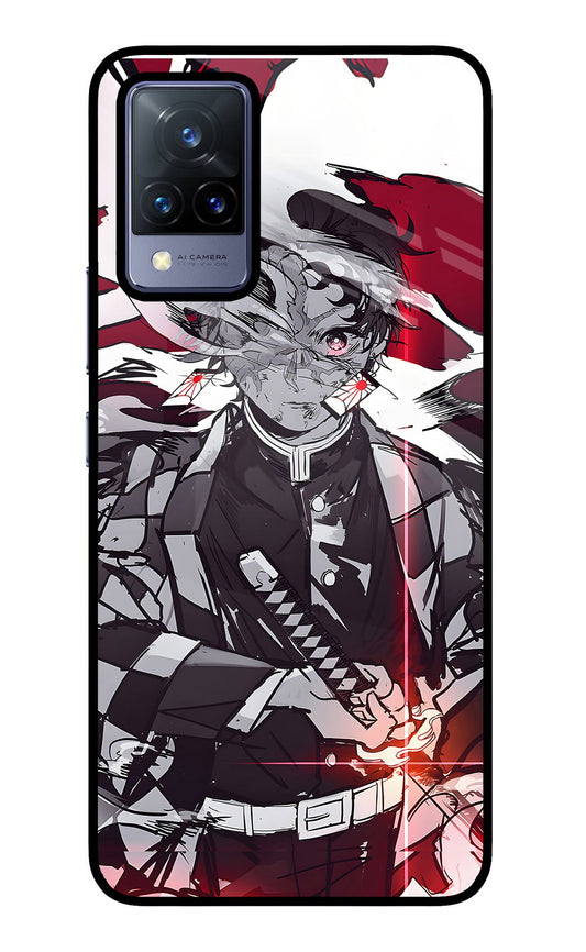 Demon Slayer Vivo V21 Glass Case