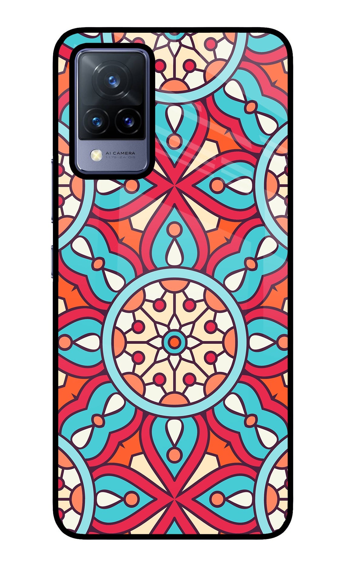 Mandala Geometric Vivo V21 Back Cover