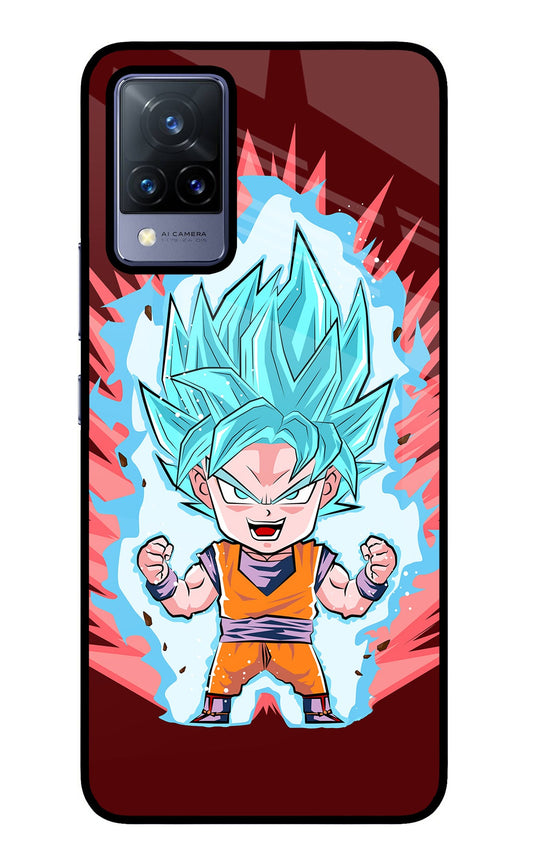 Goku Little Vivo V21 Glass Case