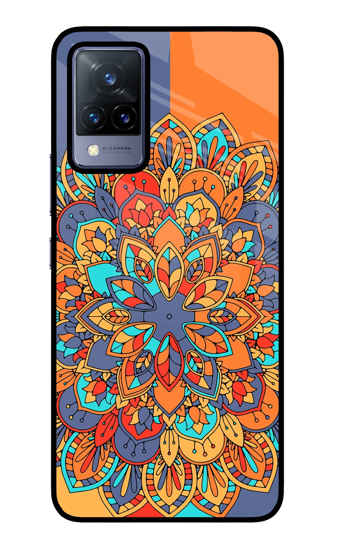 Color Mandala Vivo V21 Back Cover