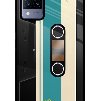 Cassette Vivo V21 Glass Case Back Cover by Casekaro