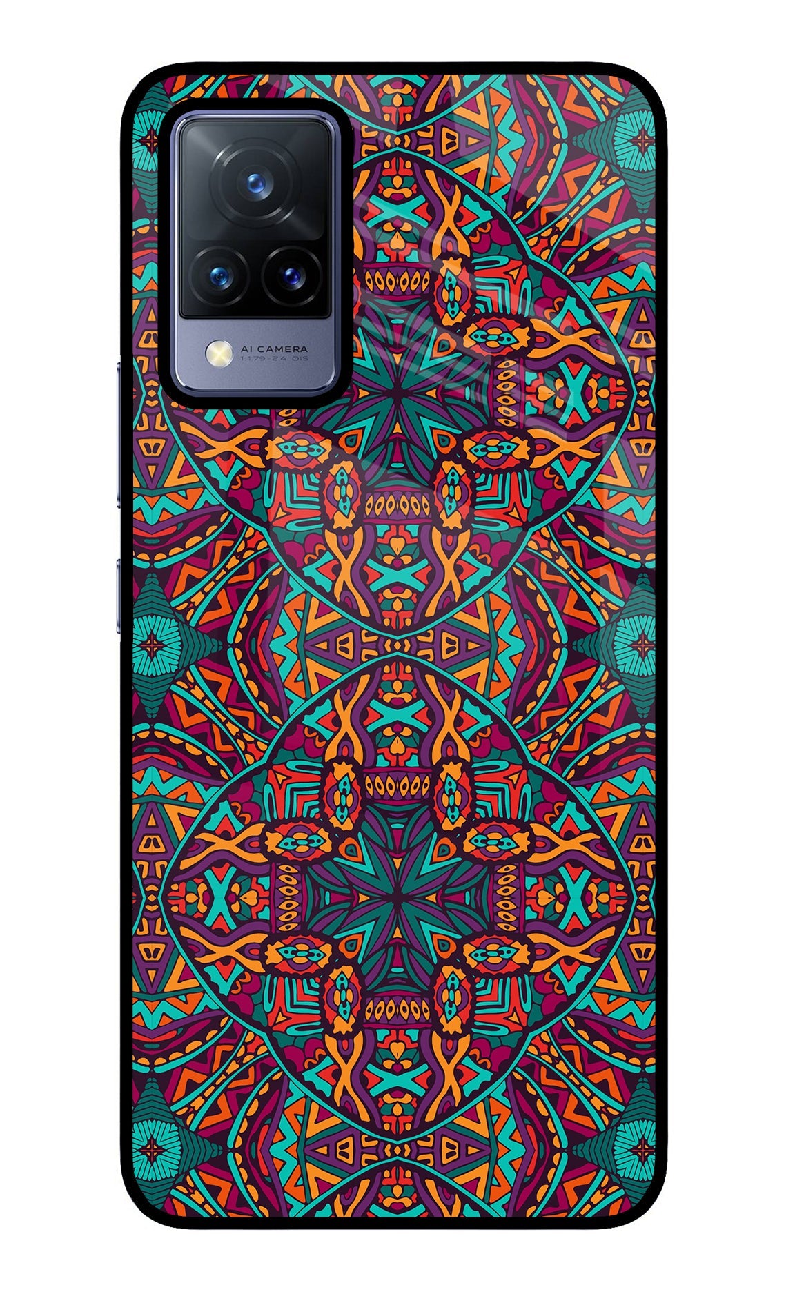 Colour Mandala Vivo V21 Back Cover