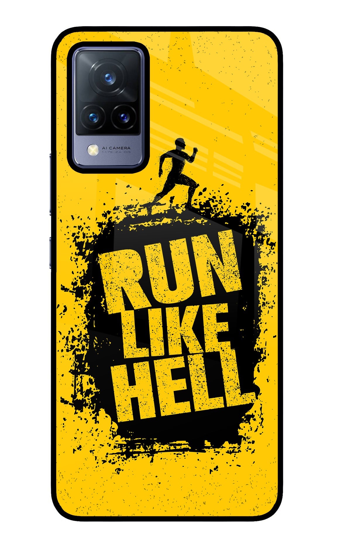 Run Like Hell Vivo V21 Back Cover