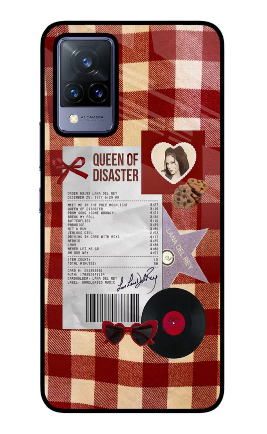 Queen of Disaster Vivo V21 Glass Case
