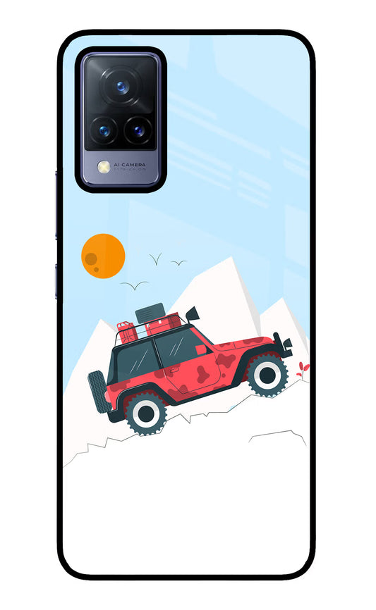 Mountain Trail Beast Vivo V21 Glass Case