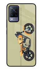 Vertical Speedster Vivo V21 Glass Case