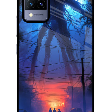 Ordinary Things Shadow Vivo V21 Glass Case Back Cover by Casekaro