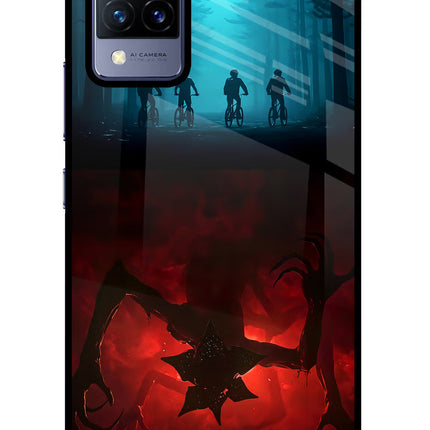 Ordinary Things Downside Up Vivo V21 Glass Case Back Cover by Casekaro