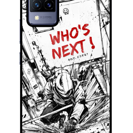 Who's Next Vivo V21 Glass Case Back Cover by Casekaro