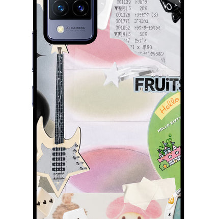 Softcore case Vivo V21 Glass Case Back Cover by Casekaro