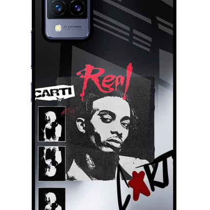 Playboi Carti Vivo V21 Glass Case Back Cover by Casekaro