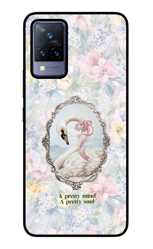 Pretty Mind Pretty Soul Vivo V21 Glass Case