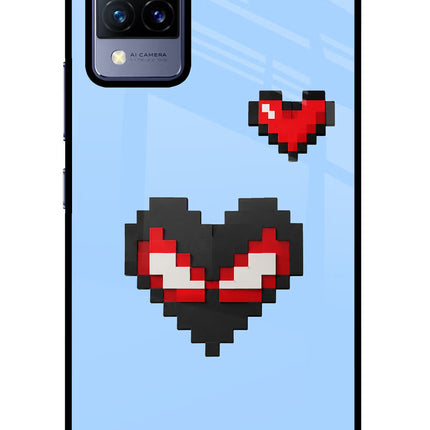 Peter Heart Vivo V21 Glass Case