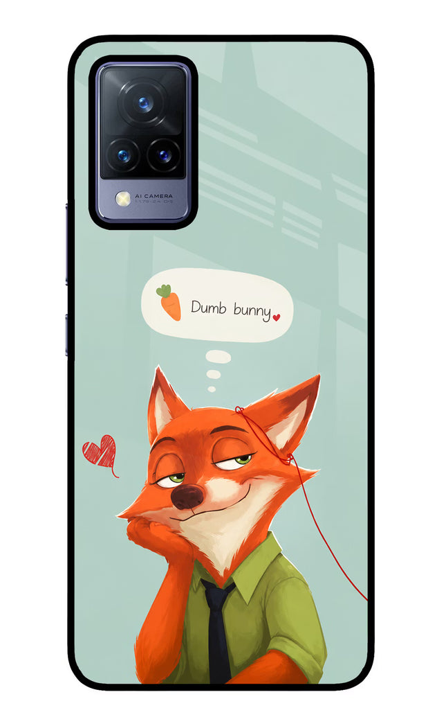 Nick Charm Vivo V21 Glass Case
