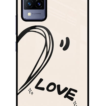 Soul Line Vivo V21 Glass Case Back Cover by Casekaro