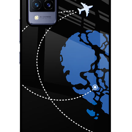 Love Orbit Vivo V21 Glass Case