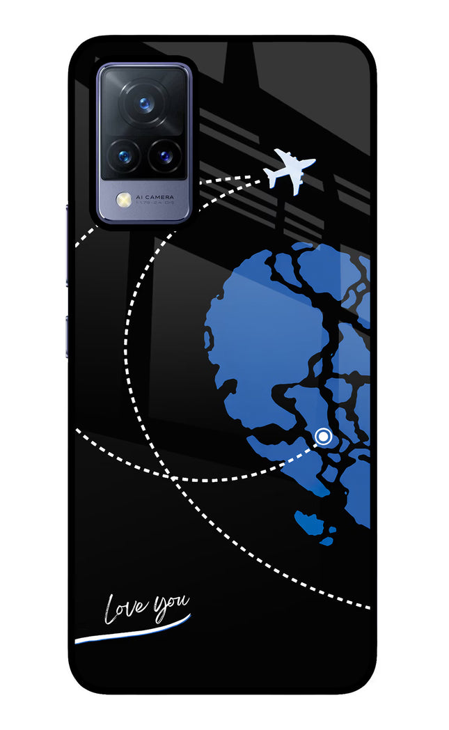 Love Orbit Vivo V21 Glass Case