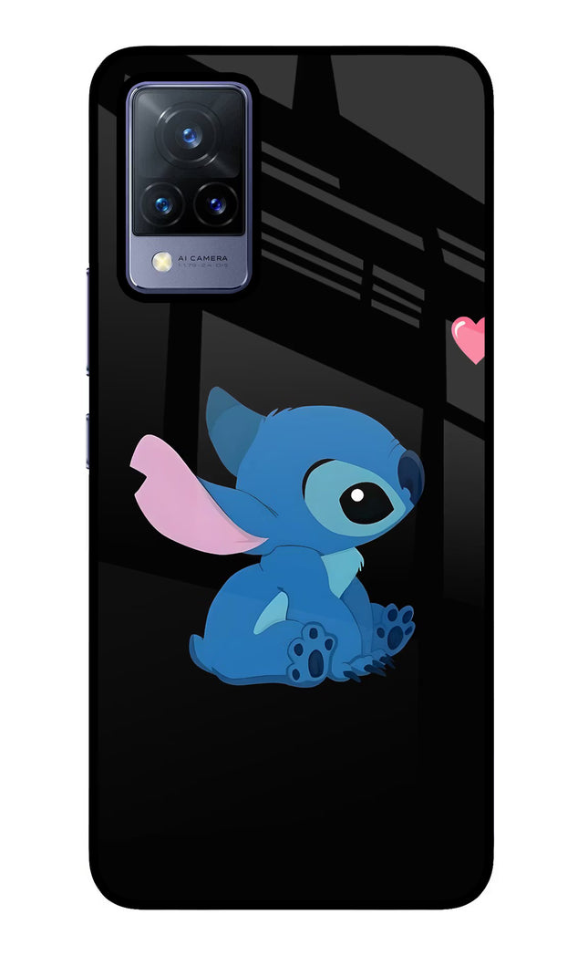 Stitch Crush Vivo V21 Glass Case