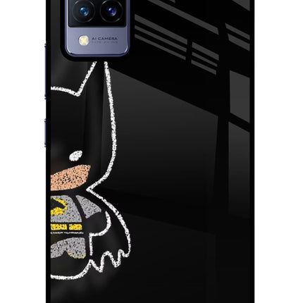 Bat Kitty Vivo V21 Glass Case