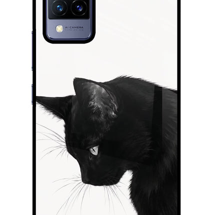 Shadow Gaze Vivo V21 Glass Case