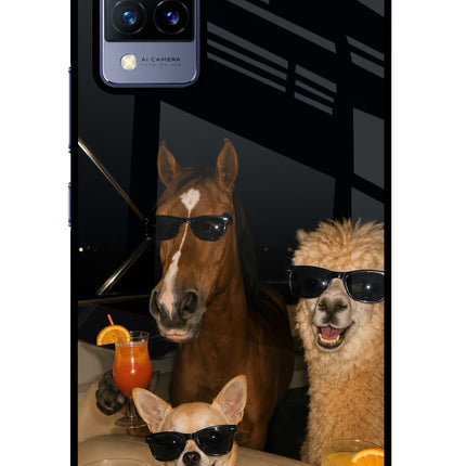Party Squad Vivo V21 Glass Case
