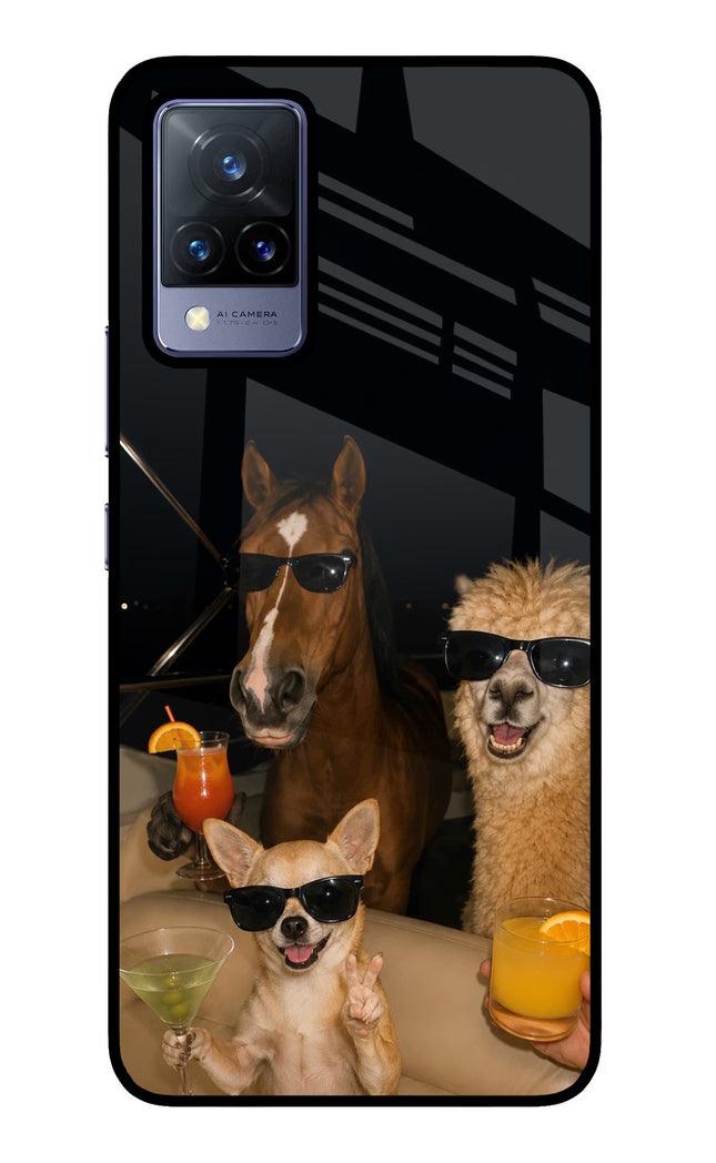 Party Squad Vivo V21 Glass Case