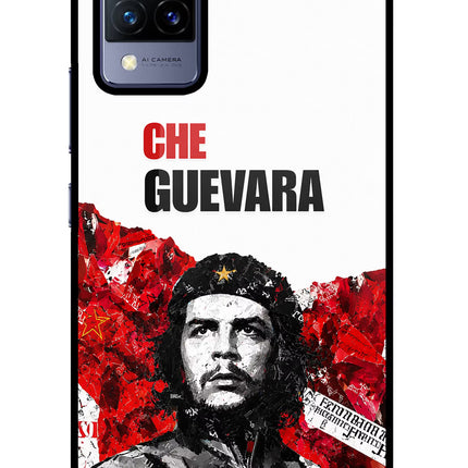 Che Guevara Revolution Vivo V21 Glass Case Back Cover by Casekaro