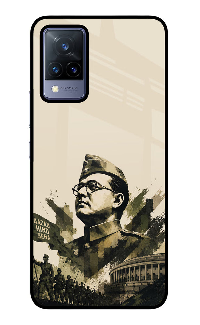 Netaji Rising Vivo V21 Glass Case