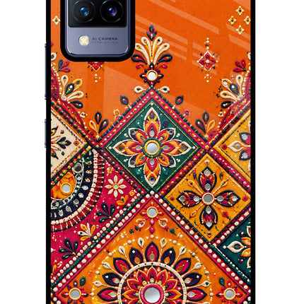 Kutch Glow Vivo V21 Glass Case