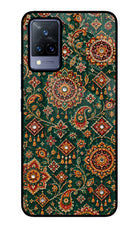 Green Pataka Vivo V21 Glass Case