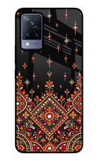 Noir Mehfil Vivo V21 Glass Case