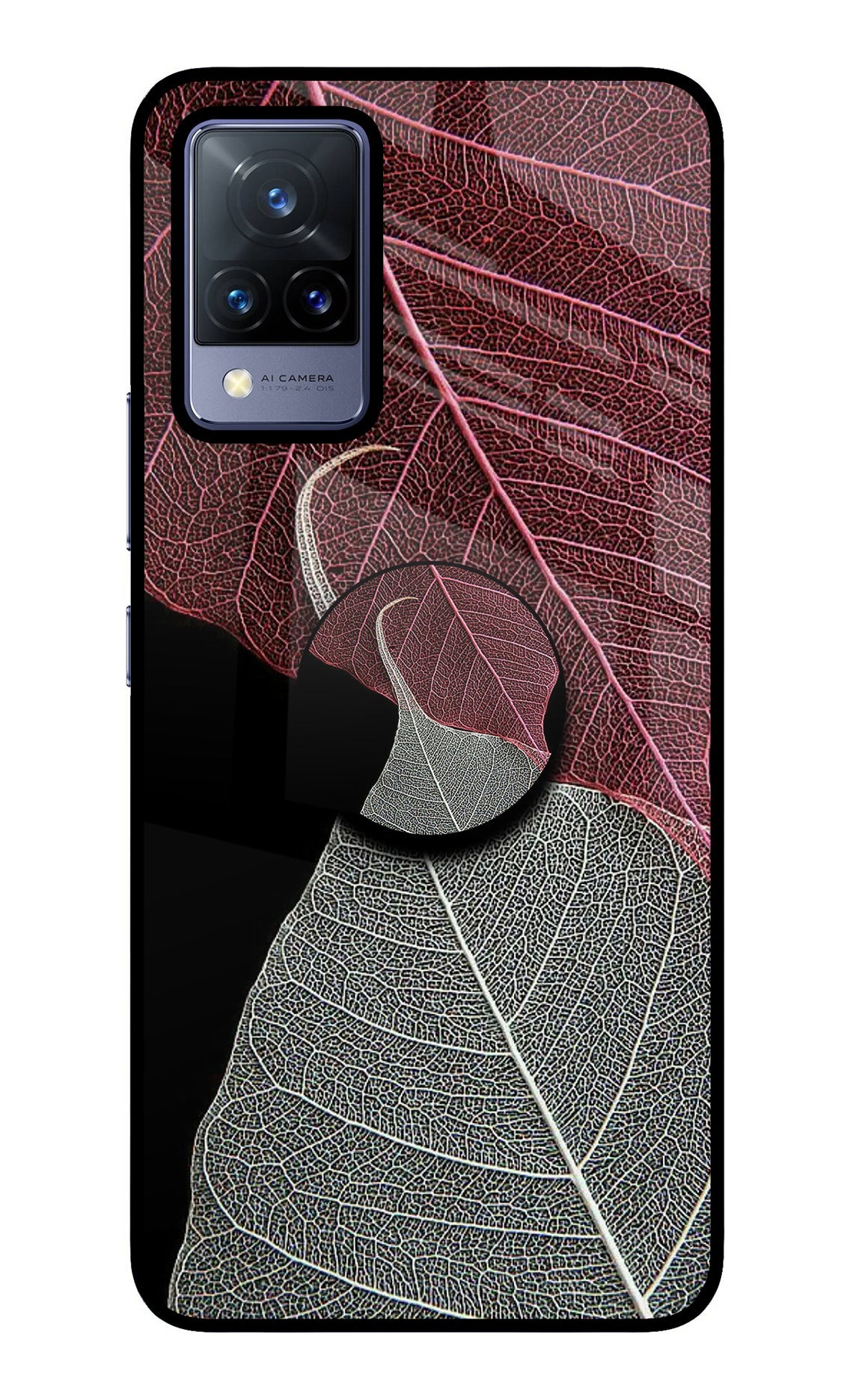 Leaf Pattern Vivo V21 Pop Case