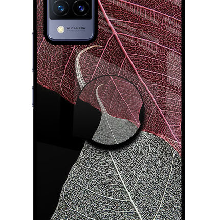 Leaf Pattern Vivo V21 Pop Case by Casekaro